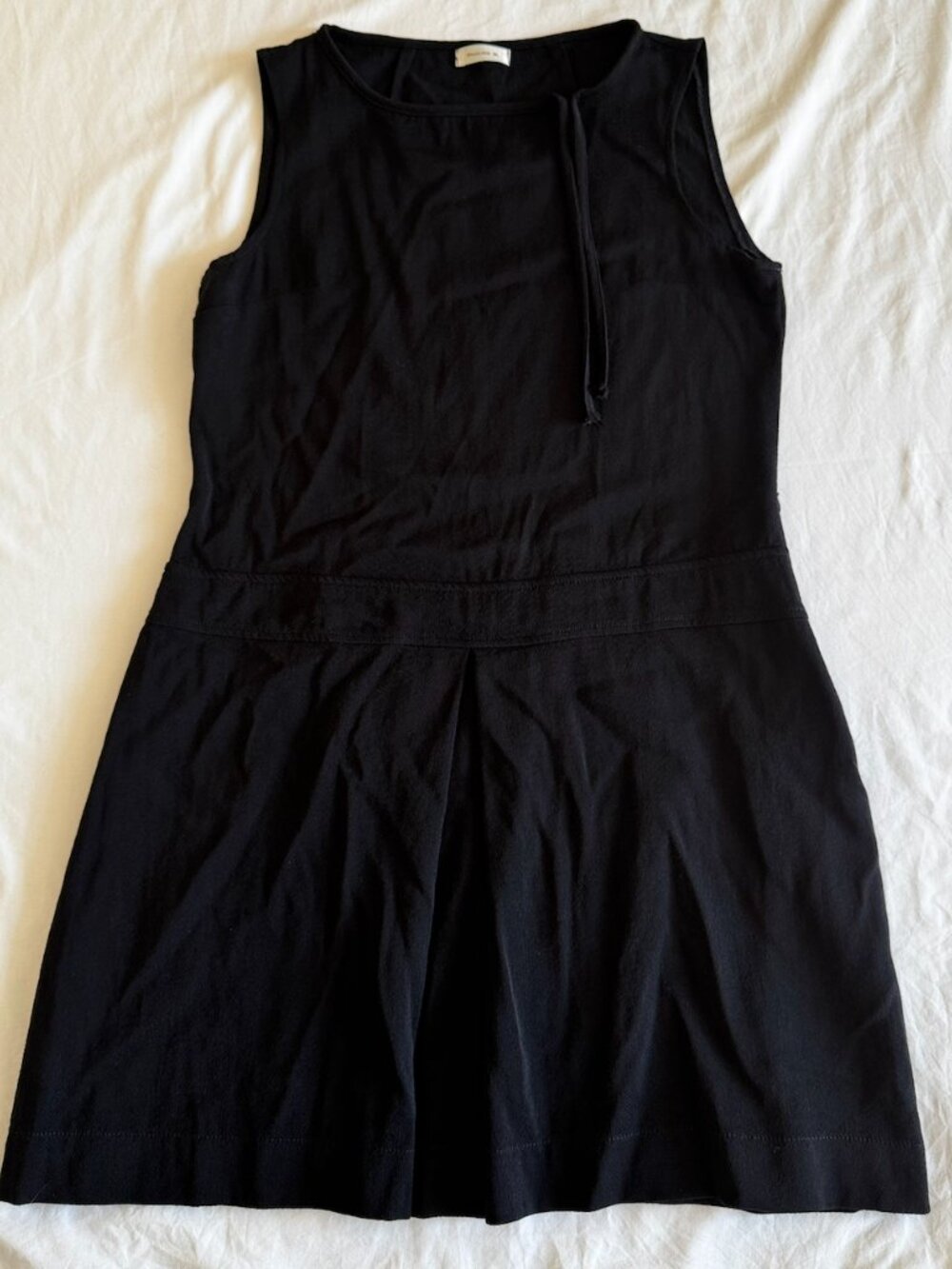 Pauline B Paris 100% Virgin Wool Black Dress Small